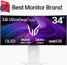 LG 34GX90SA-W 34- inch UltraGear Oled WQHD