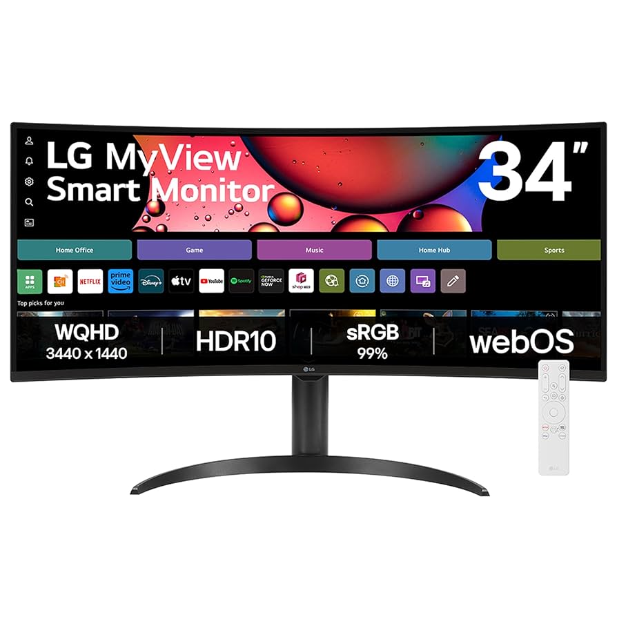 LG 34SR65QC-B 34-inch MyView Smart Monitor