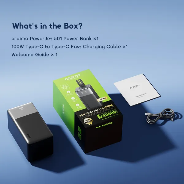 Oraimo PowerJet 501 oraimo PowerJet 501 50000mAh Power Bank