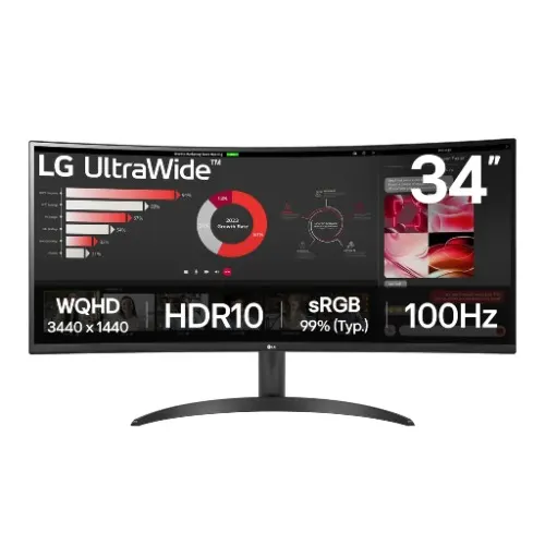 LG 34WR50QK-B 34-in Curved UltraWide™ WQHD