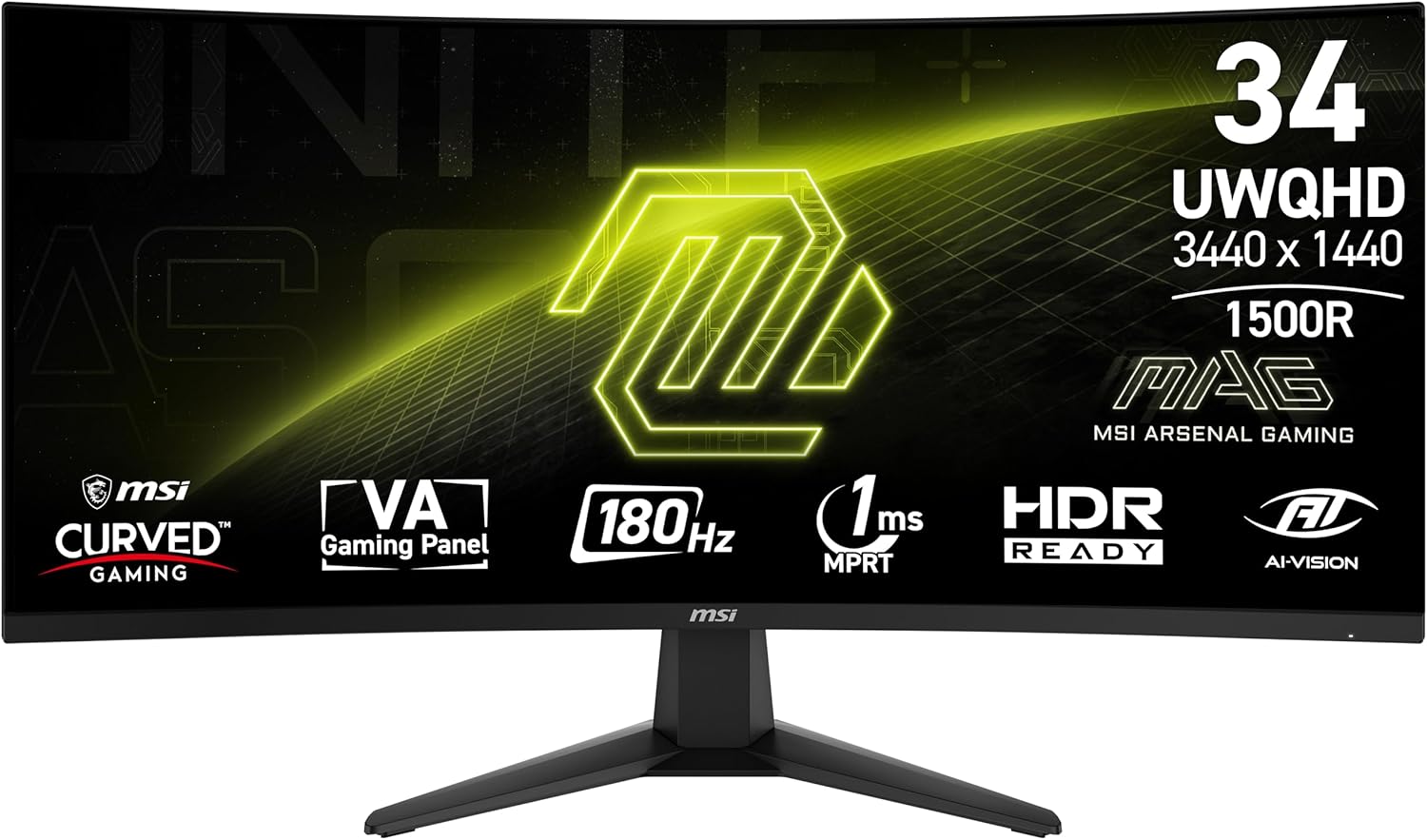 MSI MAG 346CQ 34-inch 3440 x 1440 (UWQHD) Gaming