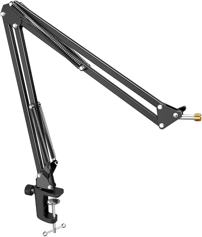 FIFINE Microphone Arm Stand, Suspension Boom Scissor
