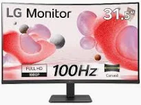 LG 32MR50C-B 32-inch FHD Curved 100Hz Monitor ...