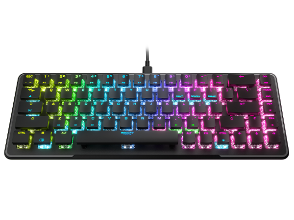 ROCCAT Vulcan II Mini – 65% Wired Gaming Keyboard – with Customizable AIMO RGB Illumination – Model:ROC-12-043 – Black