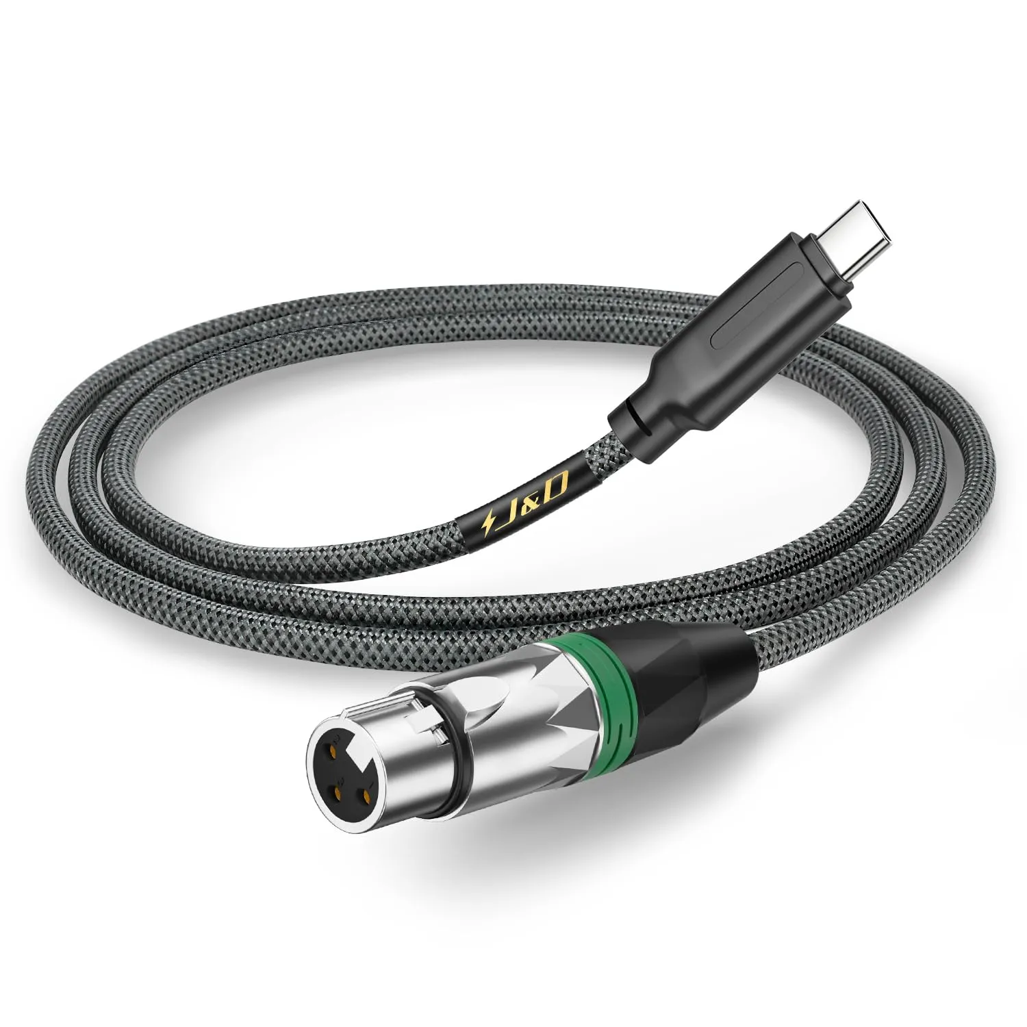 J&D USB C to XLR Microphone Audio Cable