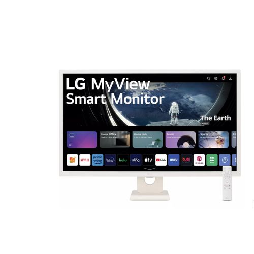 LG 32SR53FS-W 32" FHD IPS MyView Smart Monitor with webOS and Built-in Speakers